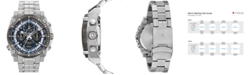 Bulova Men's Chronograph Precisionist Stainless Steel Bracelet Watch 46.5mm
